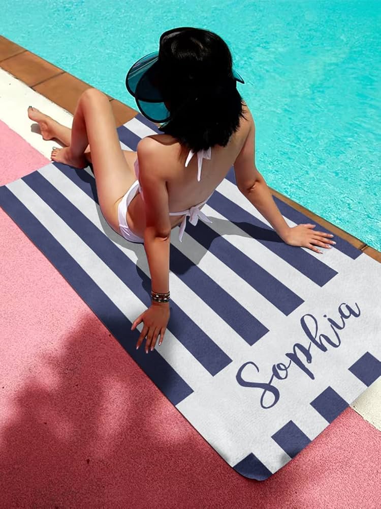 Amazon.com: Personalized Beach Towel for Kids Custom